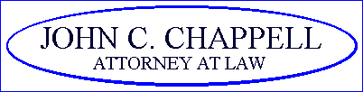 logo graphic for John C. Chappell - Attorney at Law